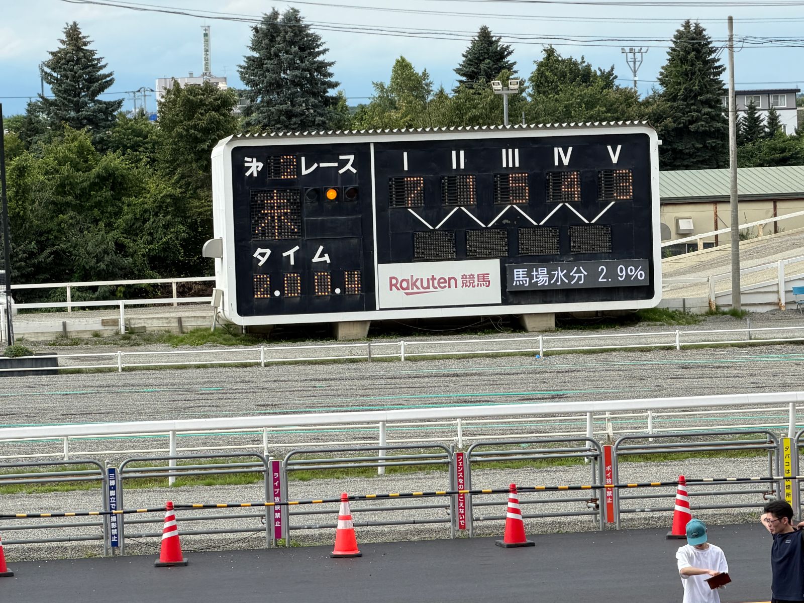 電子看板顯示結果