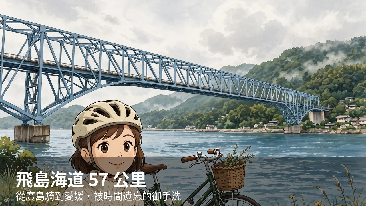 飛島海道 57 公里:從廣島騎到愛媛,七座橋串起的安芸灘
